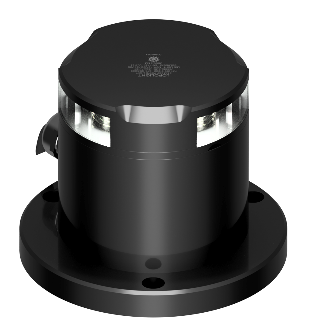 2nm 360° White, black anodized.